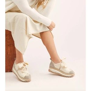 Free People Chapmin Espadrille Sneaker Size 8/38